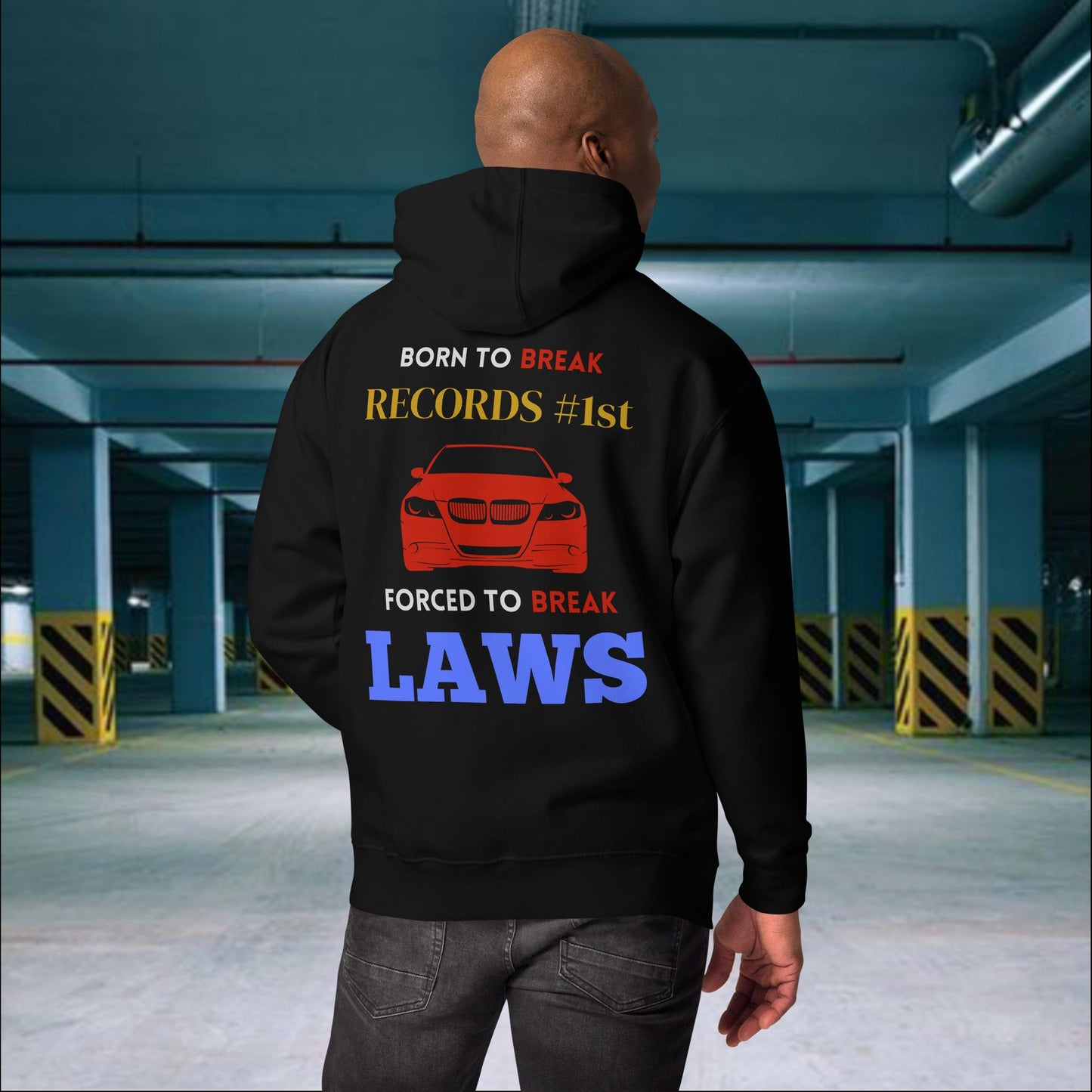 Born To Break RECORDS #1st Forced To Break LAWS Hoodie